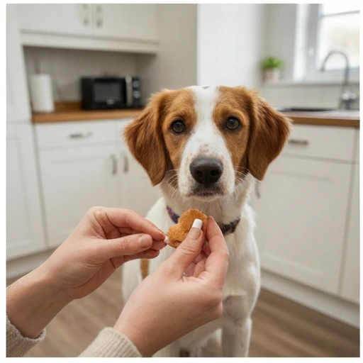 Canine patient during vet visit