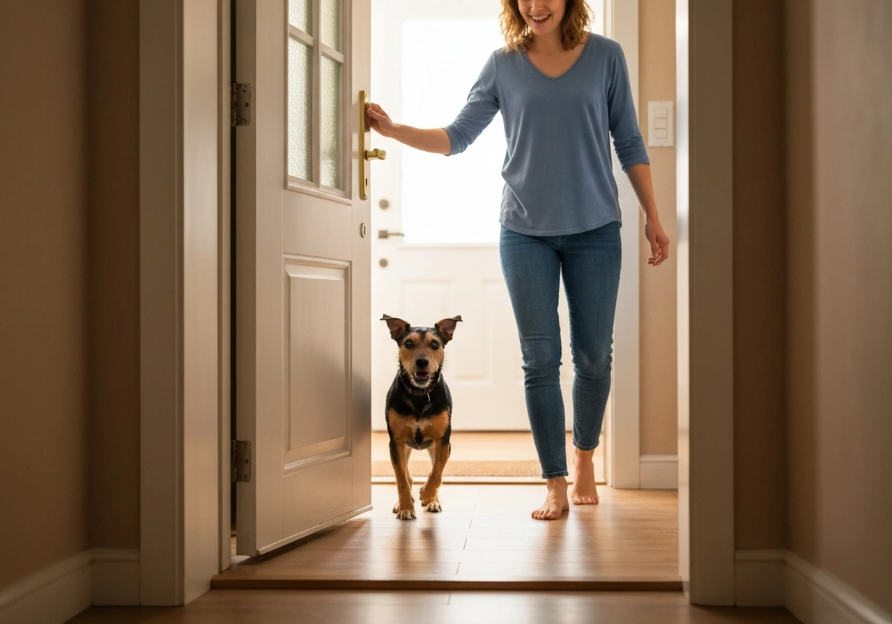 Dutch Shepherd in a family setting