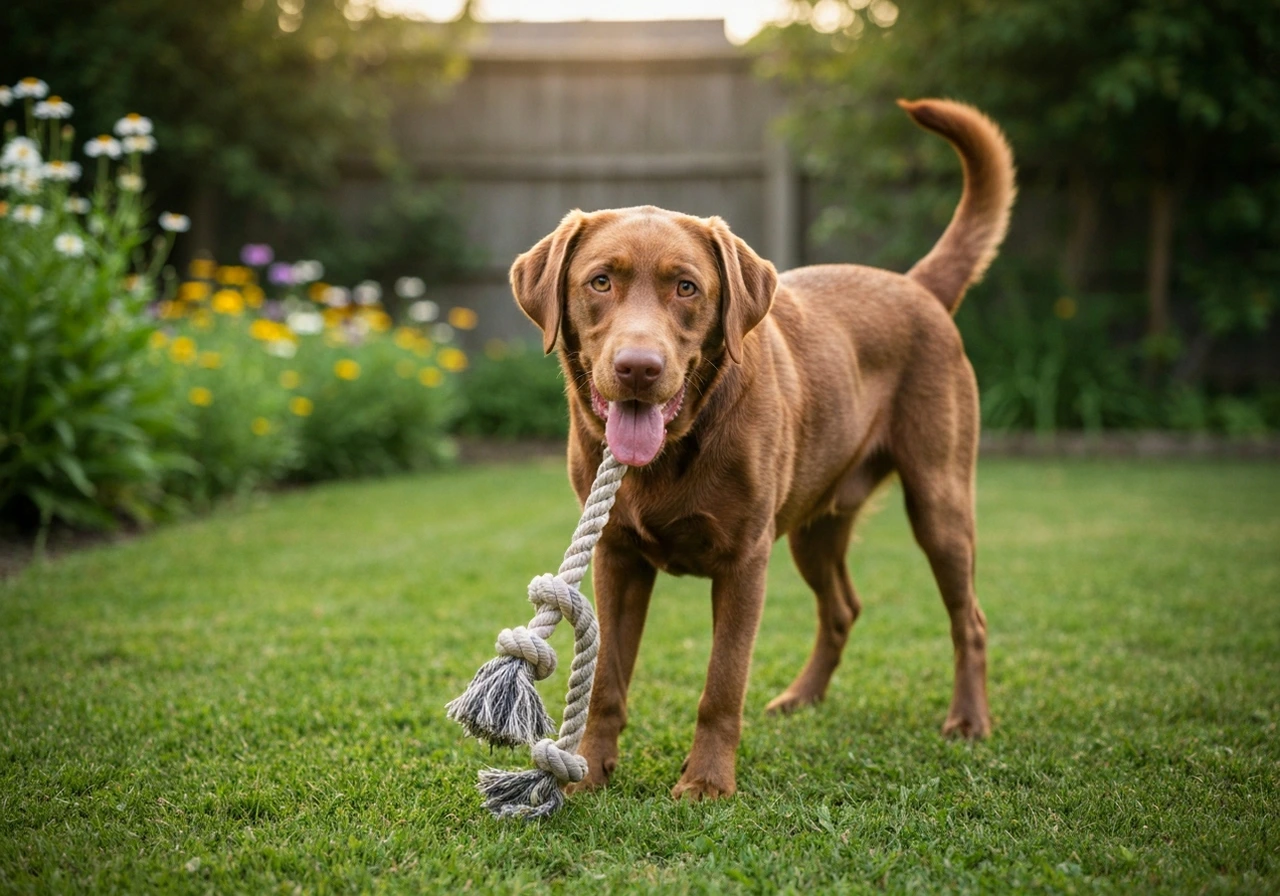 Labrador Retriever in daily life