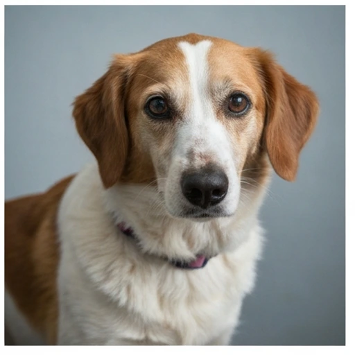 Veterinary examination of a dog